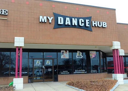 My Dance Hub studio front in Aurora, IL